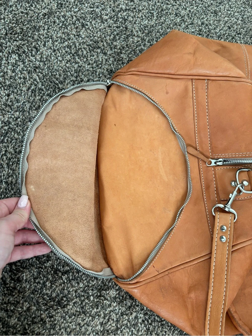 Chaco Brown Leather Duffel Bag